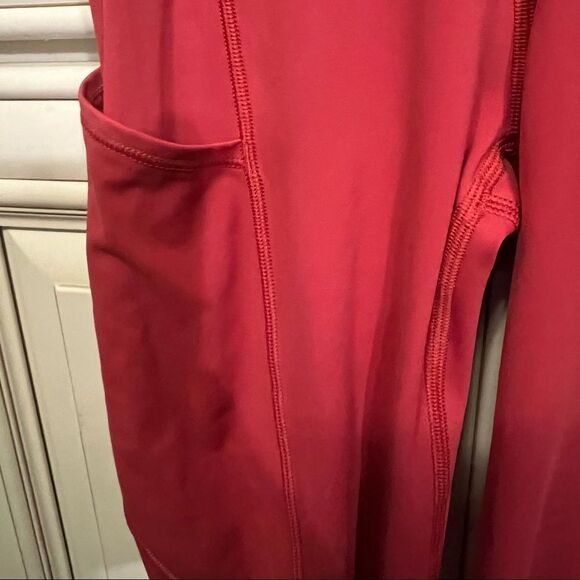 Lululemon Fast & free Crops  Sz 2 Orange - Picture 9 of 12